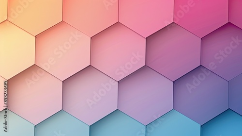 Hexagonal 3D Product Mockup with Modern Geometric Design