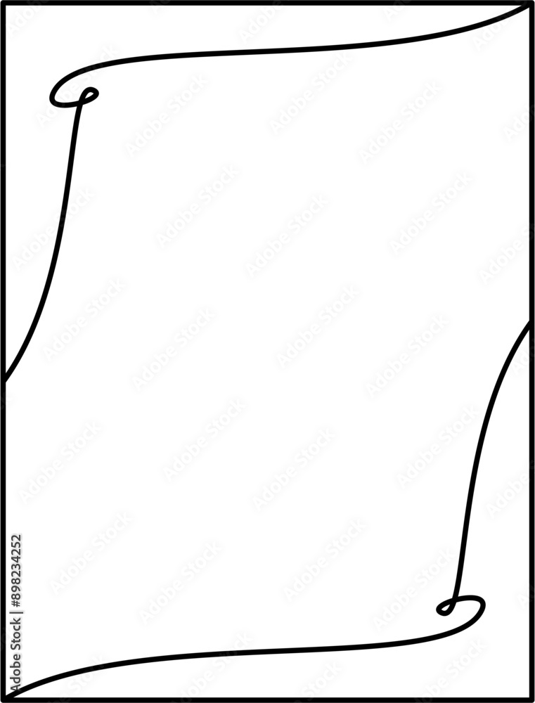 Obraz premium Elegant rectangle thin line border decorative design element vector