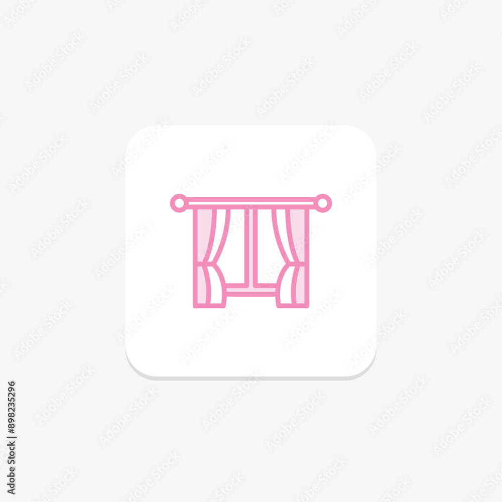 Home Window duotone line icon , vector, pixel perfect, illustrator file Home Window duotone line icon , vector, pixel perfect, illustrator file