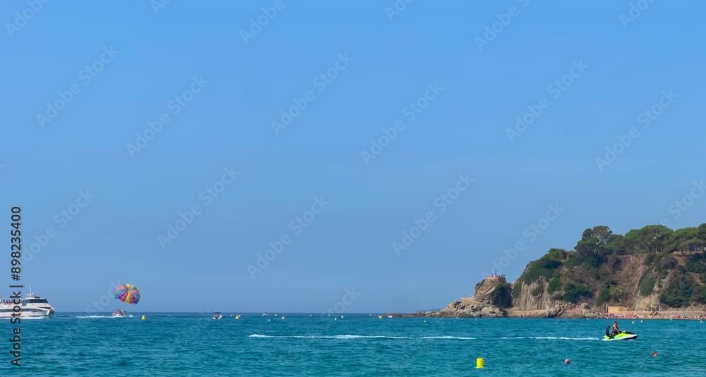 Landscape, Beach sea,View of sea in the summer. Sea coast plenty of water activities Landscape, Beach sea,View of sea in the summer. Sea coast plenty of water activities