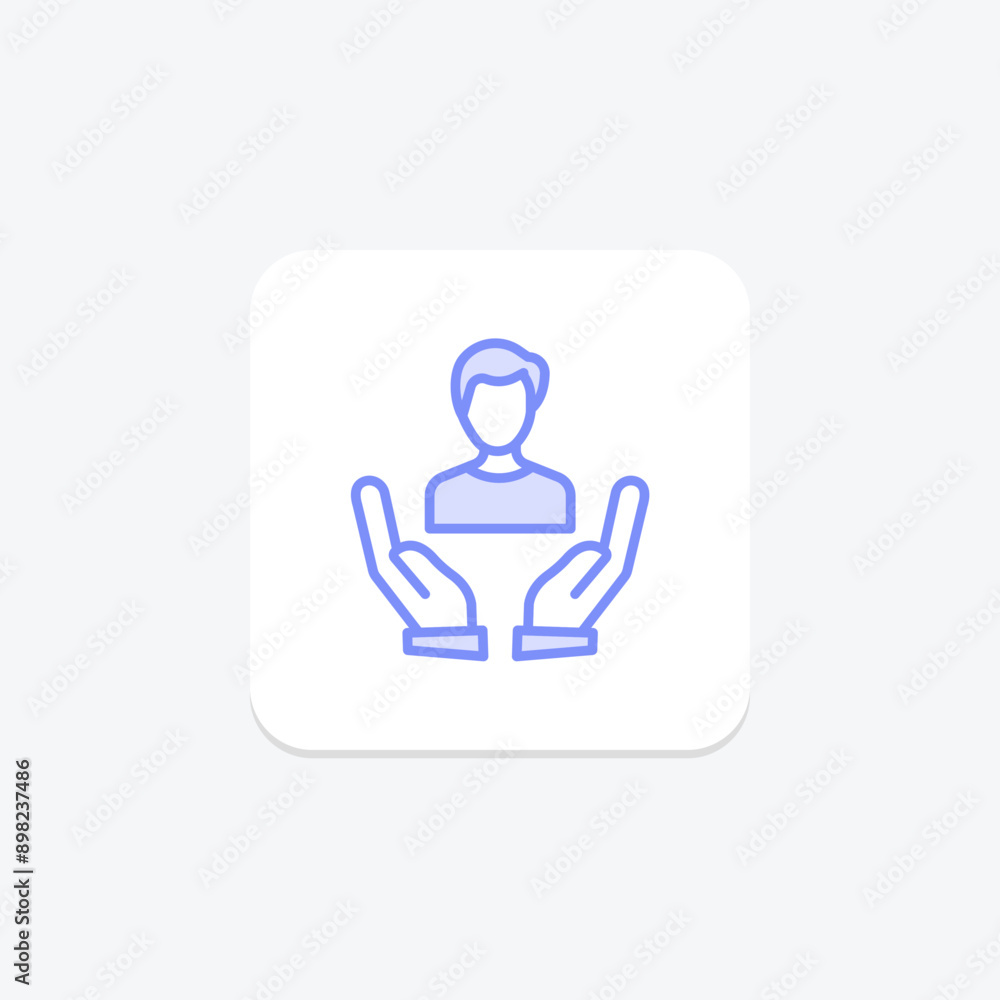 Self Care duotone line icon , vector, pixel perfect, illustrator file Self Care duotone line icon , vector, pixel perfect, illustrator file