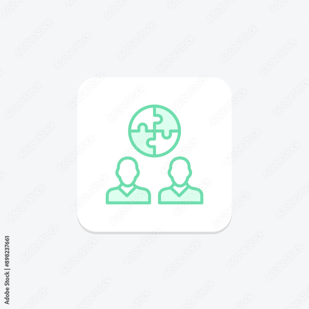 Self Understanding duotone line icon , vector, pixel perfect, illustrator file Self Understanding duotone line icon , vector, pixel perfect, illustrator file