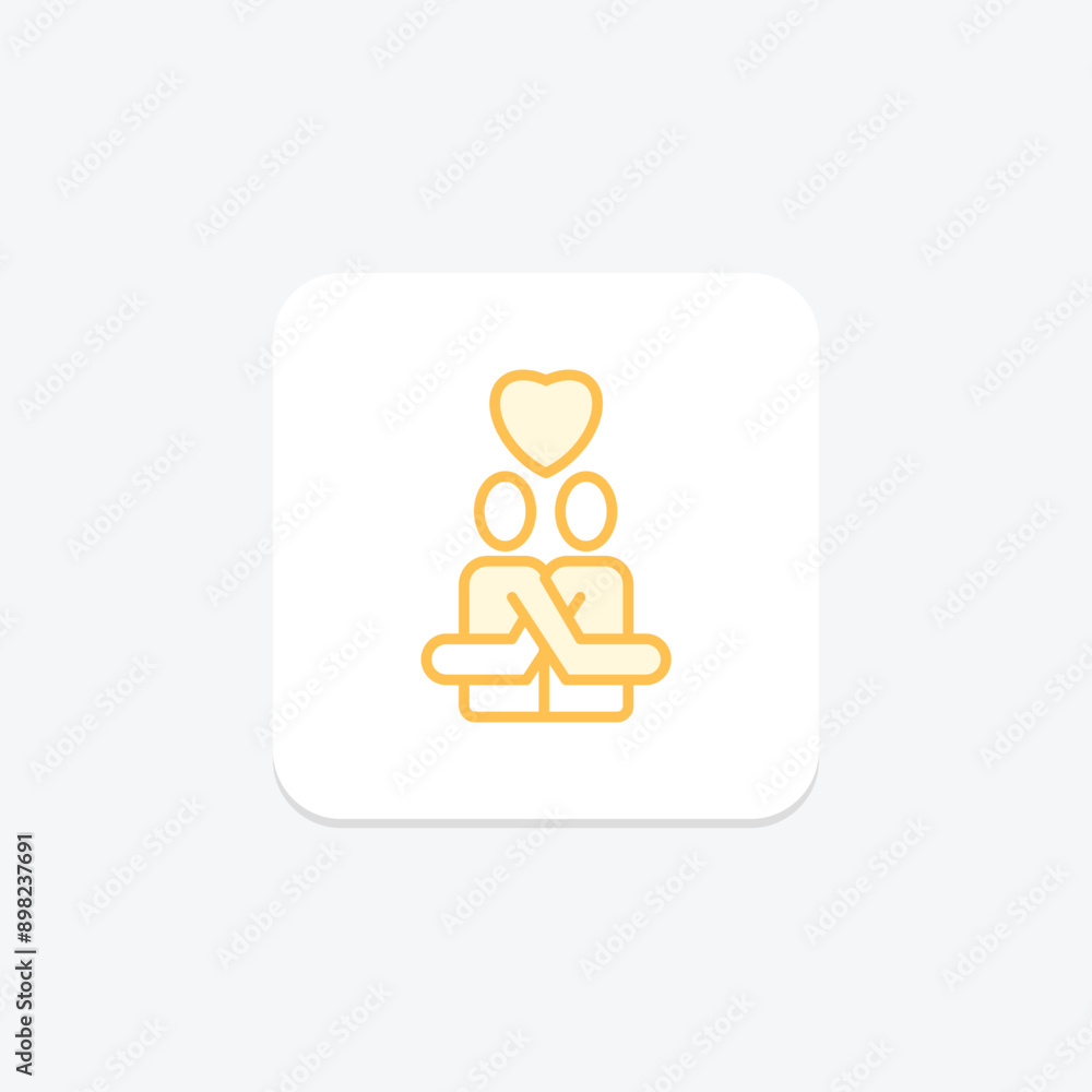 Self Respect duotone line icon , vector, pixel perfect, illustrator file Self Respect duotone line icon , vector, pixel perfect, illustrator file