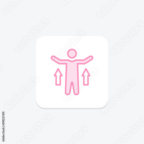 Self Realization duotone line icon , vector, pixel perfect, illustrator file