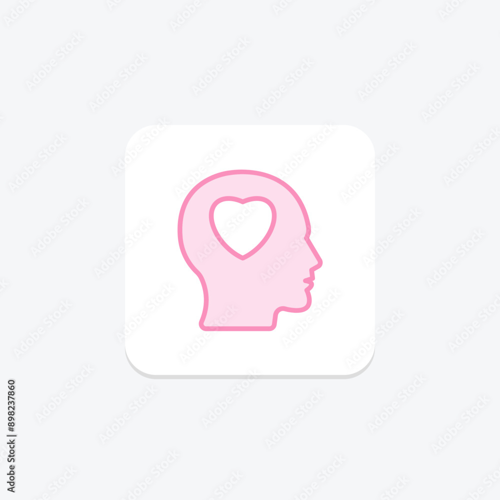 Self Passion duotone line icon , vector, pixel perfect, illustrator file Self Passion duotone line icon , vector, pixel perfect, illustrator file