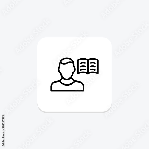 Self Knowledge line icon , vector, pixel perfect, illustrator file