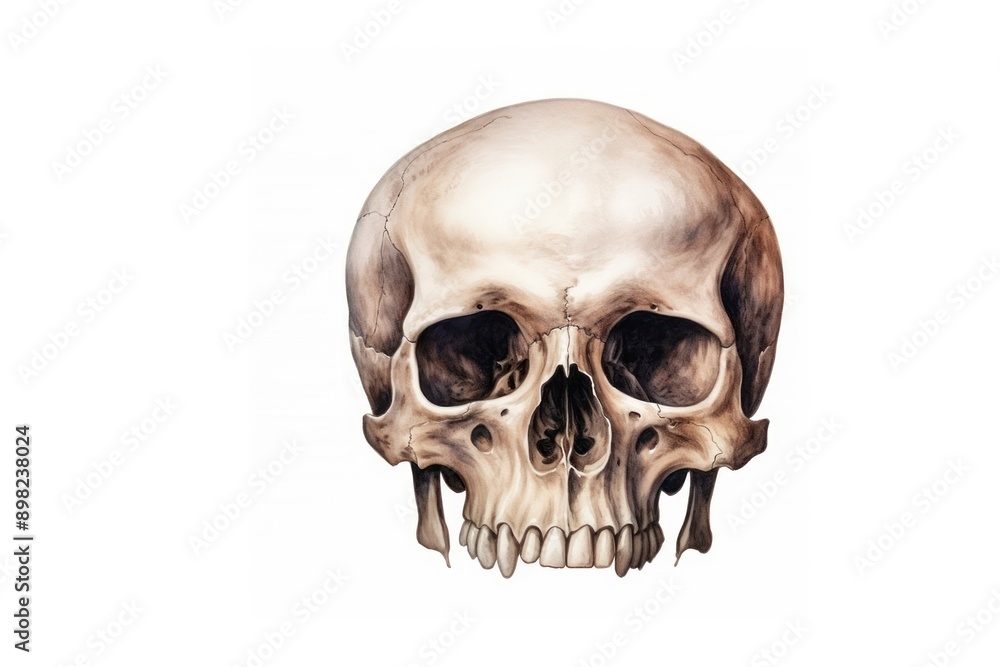 Human white background anthropology human skull. Human white background anthropology human skull.