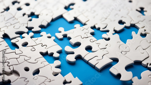 Puzzle piece jigsaw concept