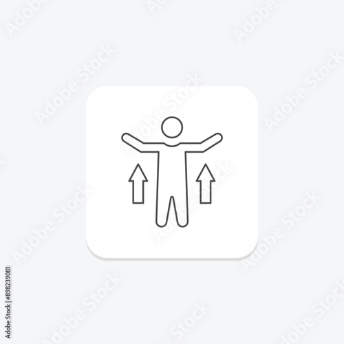 Self Realization thinline icon , vector, pixel perfect, illustrator file