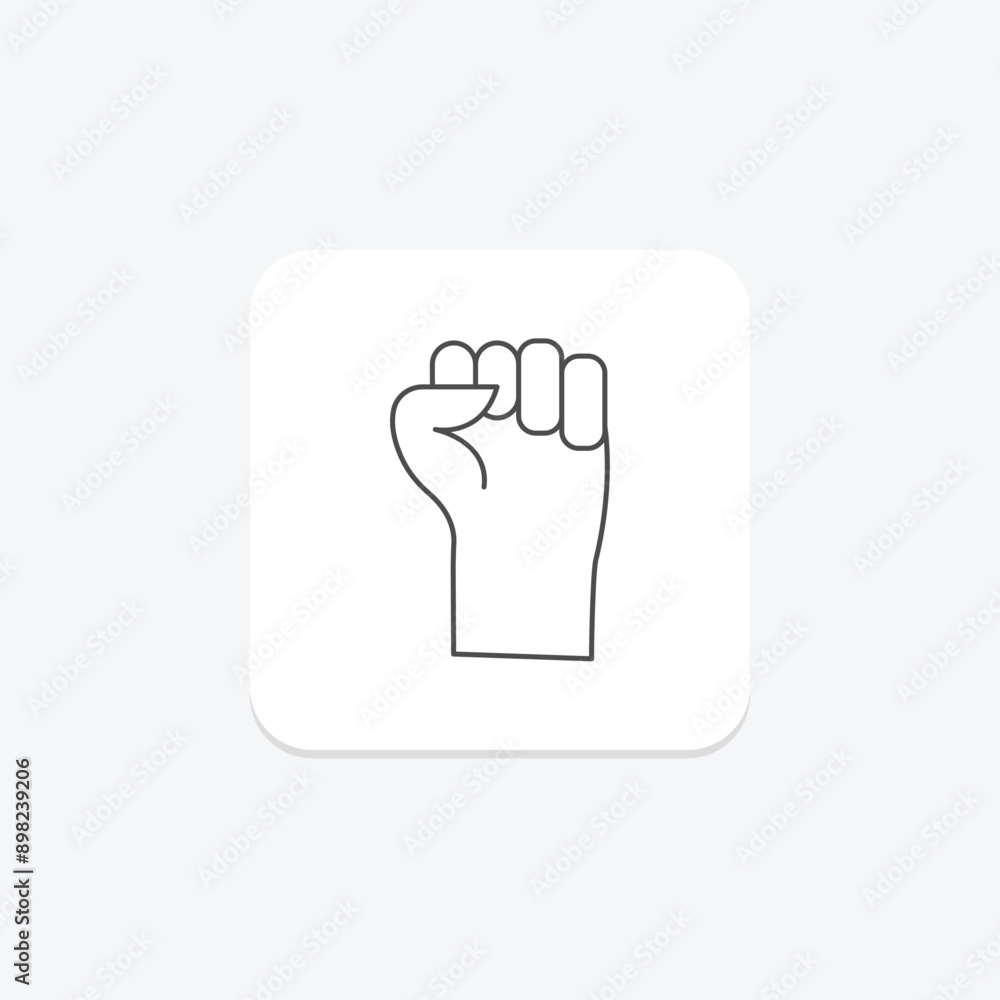 Self Empowerment thinline icon , vector, pixel perfect, illustrator file Self Empowerment thinline icon , vector, pixel perfect, illustrator file