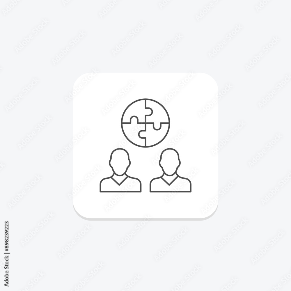 Self Understanding thinline icon , vector, pixel perfect, illustrator file Self Understanding thinline icon , vector, pixel perfect, illustrator file