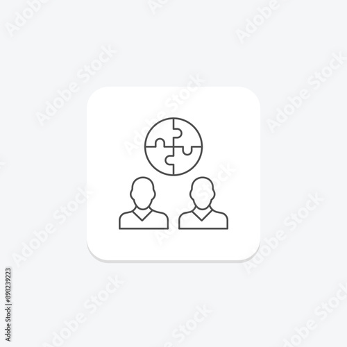 Self Understanding thinline icon , vector, pixel perfect, illustrator file