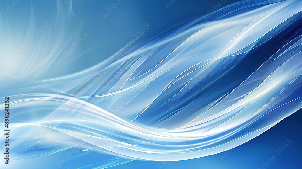 Naklejka premium abstract blue and white background