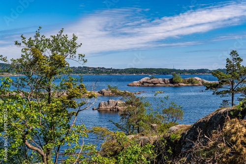 Archipelago and coastline in Kristiansand, Norway