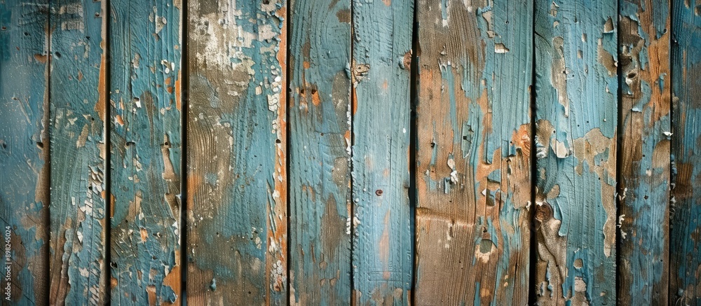 An antique wooden surface with weathered paint provides a charming backdrop for your copy space image An antique wooden surface with weathered paint provides a charming backdrop for your copy space image