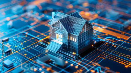 Digital Building Information Modeling (BIM), digital Building Information Modeling (BIM) technology with an image depicting architects, engineers