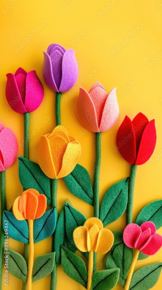 Wallpaper of felt tulip art flower plant. Wallpaper of felt tulip art flower plant.