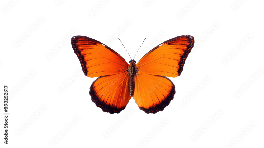 Obraz premium One butterfly isolated on white background.