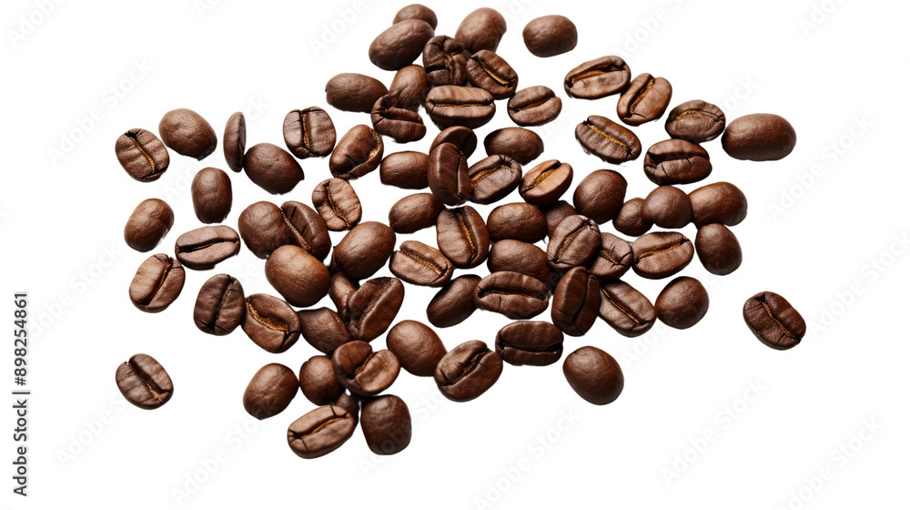 Coffee beans, beverage concept isolated on white background. Coffee beans, beverage concept isolated on white background.