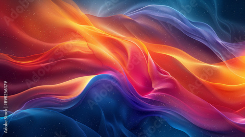 Wallpaper Mural Immerse in the vibrant world of abstract art with these stunning graphics, showcasing dynamic waves of color and intricate patterns, perfect for adding a touch of creativity and energy to any project Torontodigital.ca