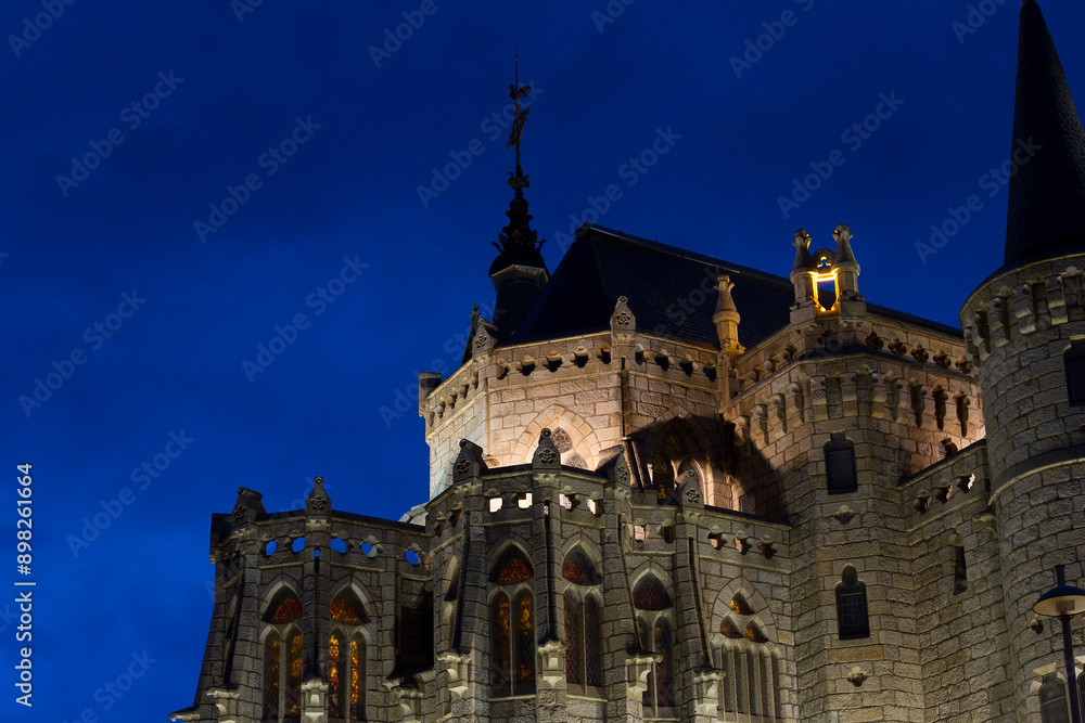 Episcopal palace in Astorga, Castilla y Leon, Spain Episcopal palace in Astorga, Castilla y Leon, Spain