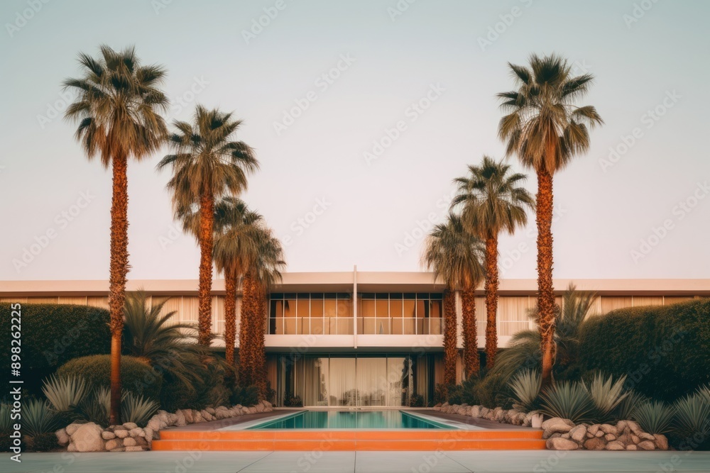 Obraz premium Hotel building architecture outdoors.