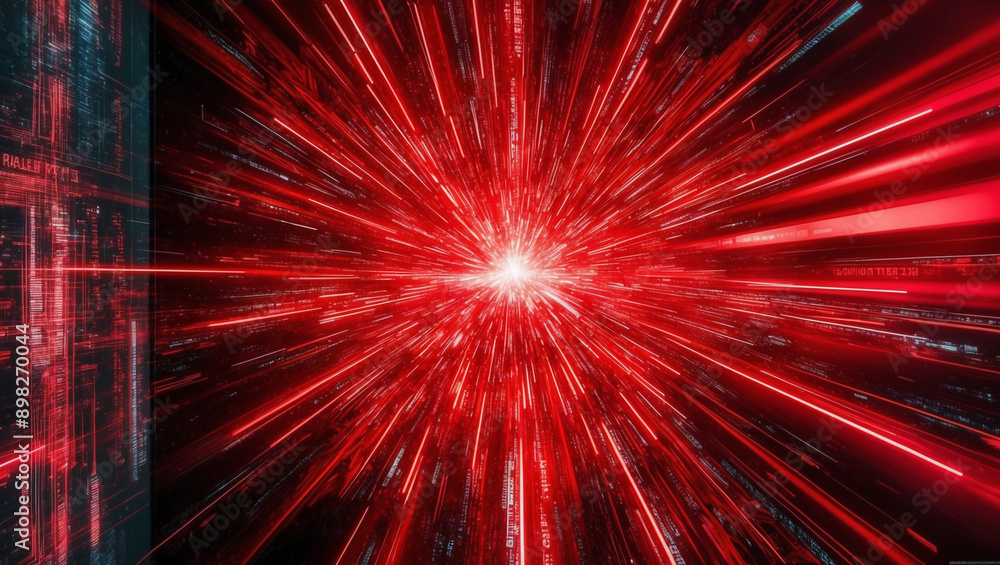 Red structures in red space. Red structures in red space.