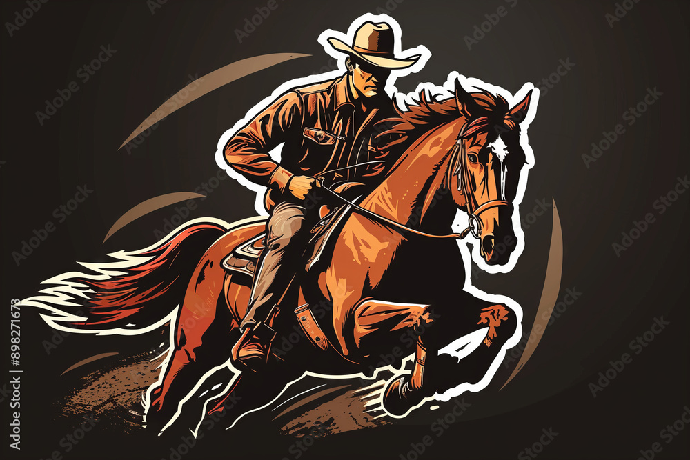 A Cowboy's Dashing Ride Through the Wild West A Cowboy's Dashing Ride Through the Wild West