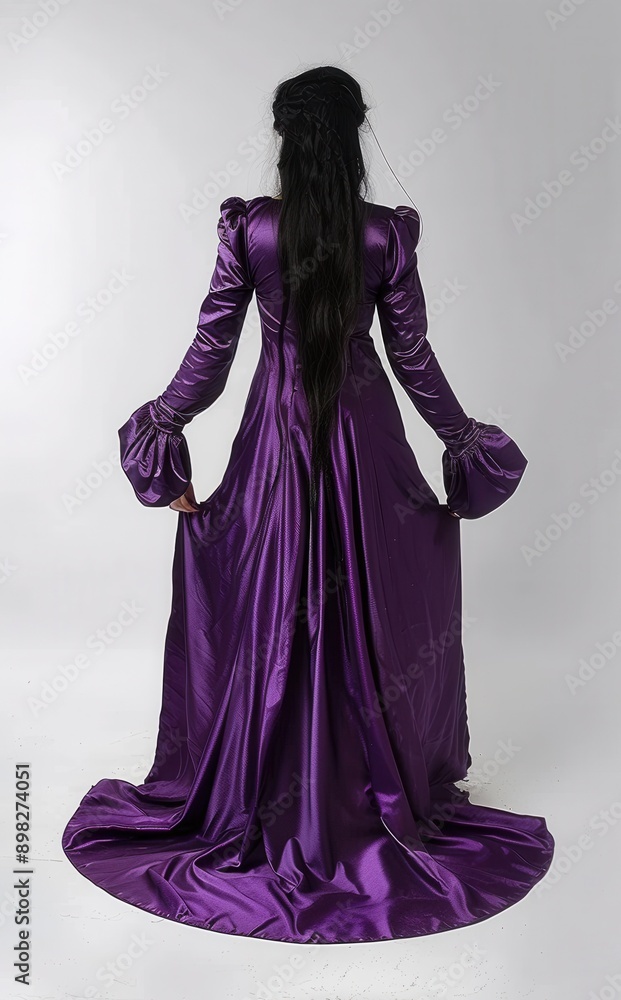 Naklejka premium Elegant Purple Gown