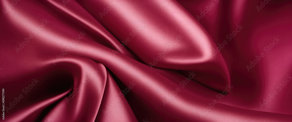 Obraz premium Luxury Maroon satin smooth fabric background
