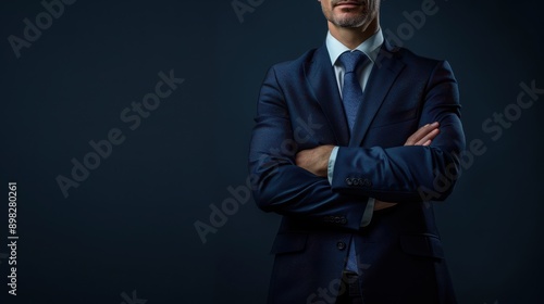 The man in elegant suit photo