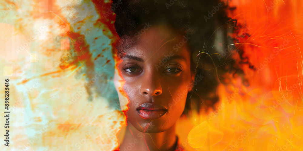 Pure Confidence: An unabashed woman strikes a pose, exuding self-assurance and self-love. Pure Confidence: An unabashed woman strikes a pose, exuding self-assurance and self-love.