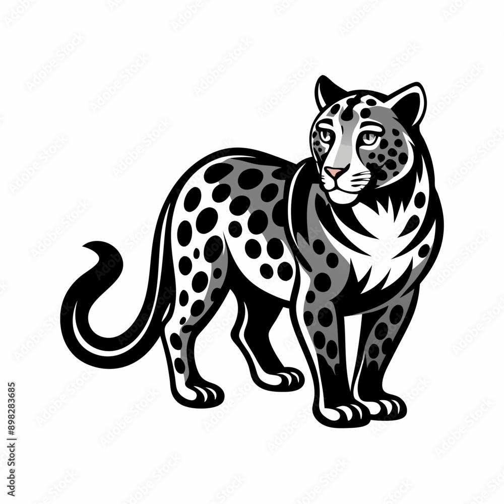 Leopard icon vector Leopard icon vector