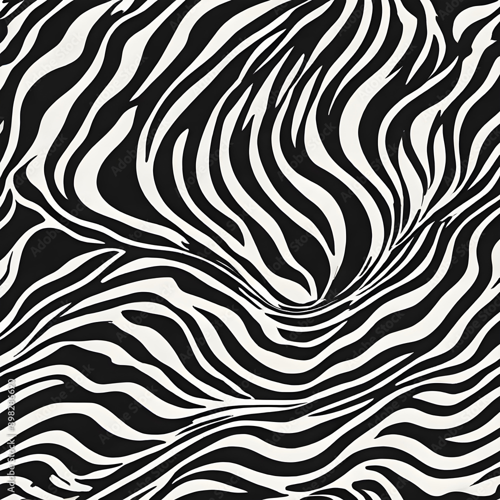 Zebra stripe pattern with black and white contrast Zebra stripe pattern with black and white contrast