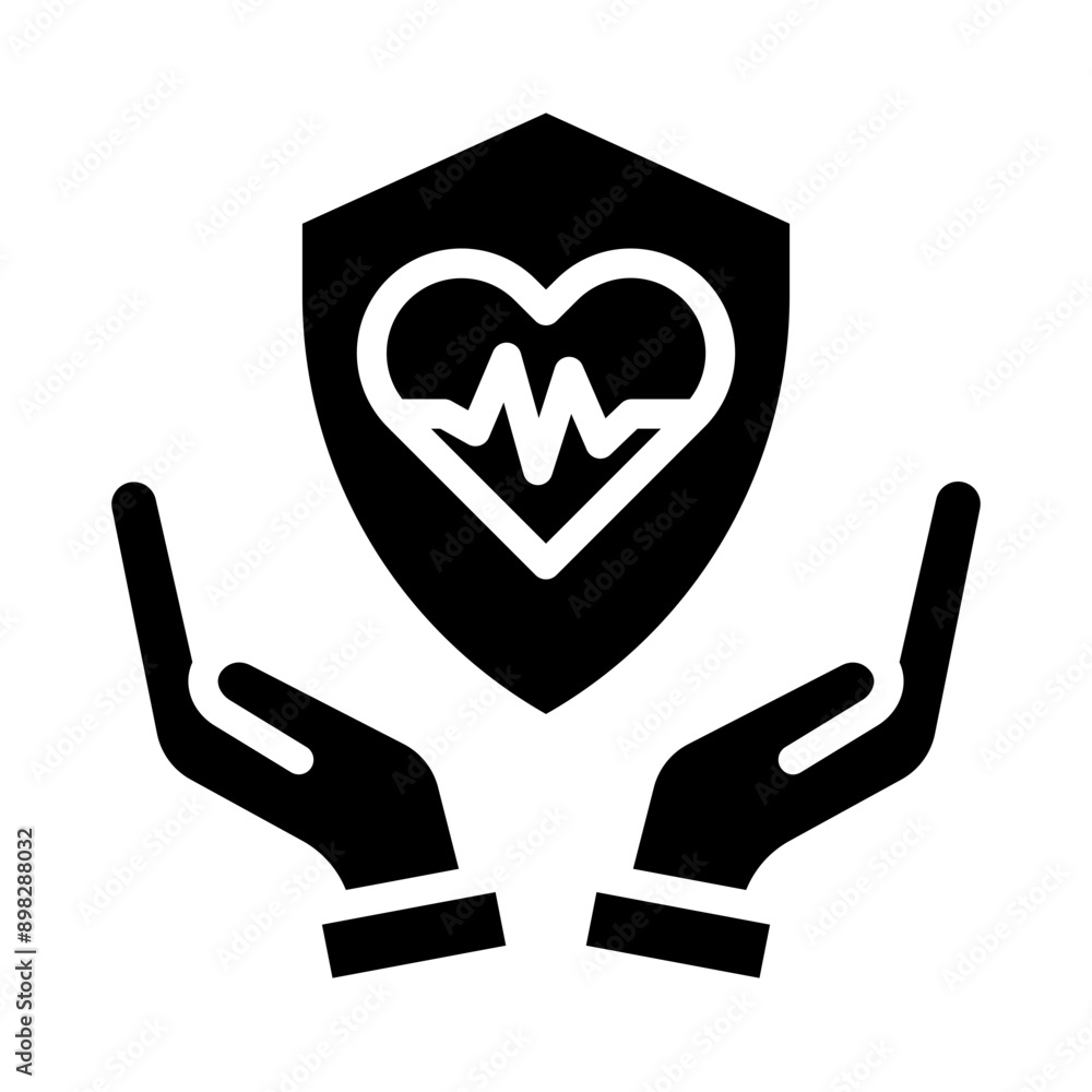 Obraz premium Healthcare Vector Glyph Icon Design