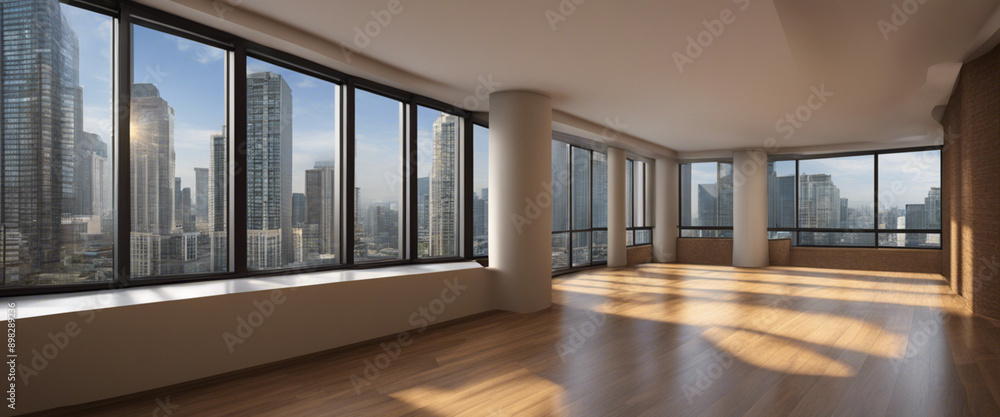 Fototapeta premium Empty Condo | Real Estate | Staging | Design Purposes