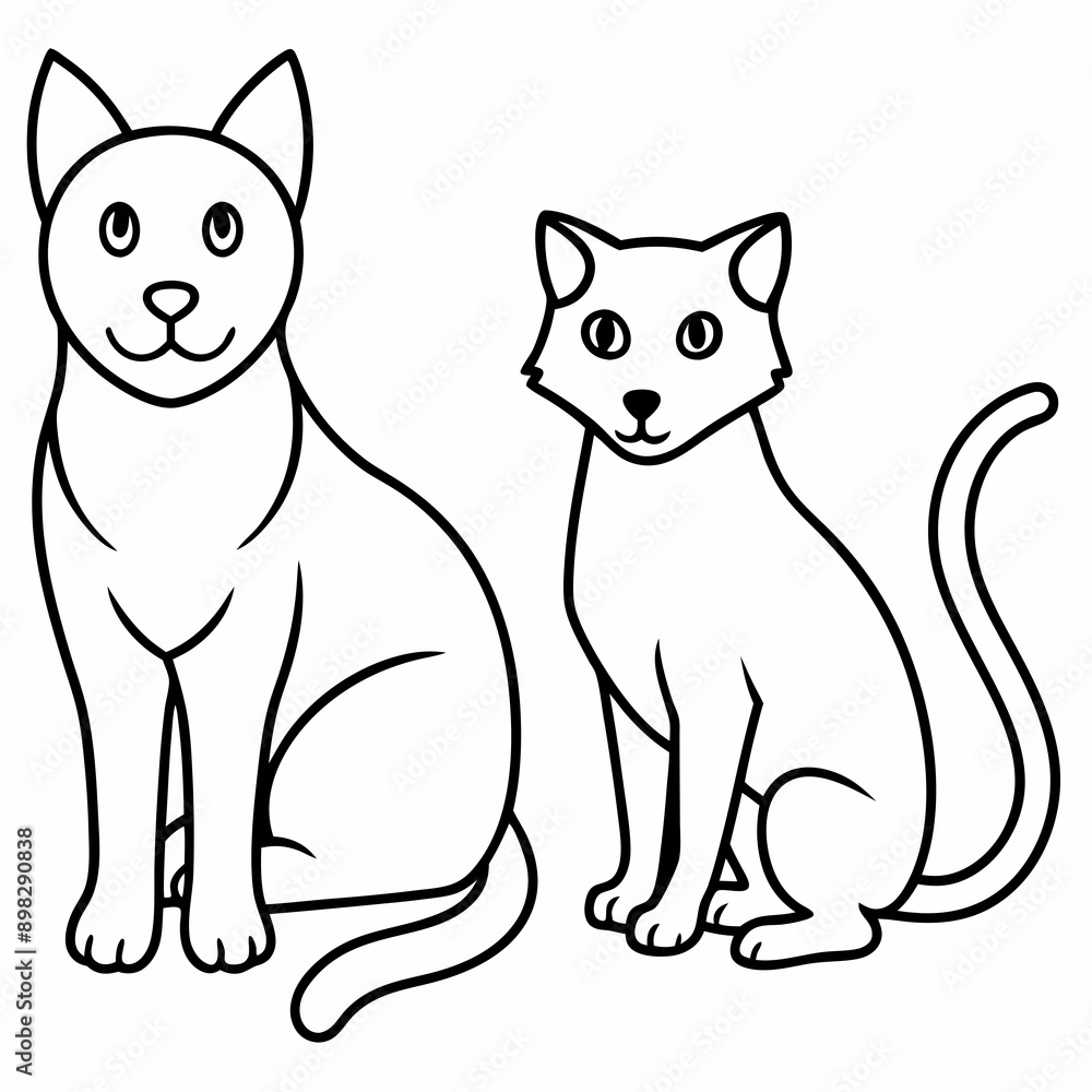 dog and cat vector dog and cat vector