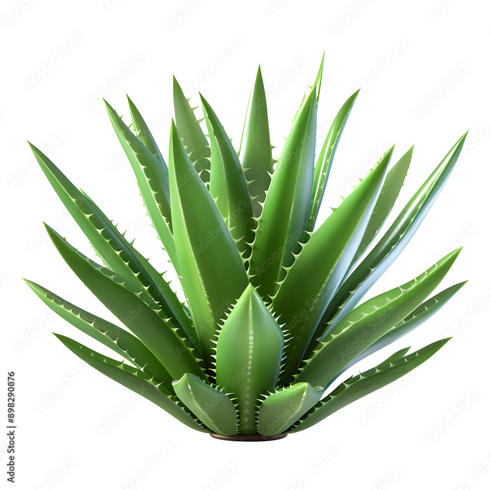 Fototapeta premium Aloe Vera isolated on transparent background