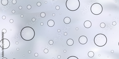 Two phase liquid as seamless pattern. Gel with bubbles of air. Macro illustration of liposomes or oil drops on water surface. Vector background of cosmetic collagen emulsion or peptide serum