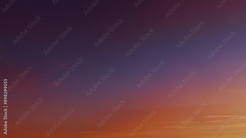Obraz premium gradient blend transitioning from warm orange to deep purple, mimicking the colors of a stunning sunset, with a soft glow to enhance the serene atmosphere