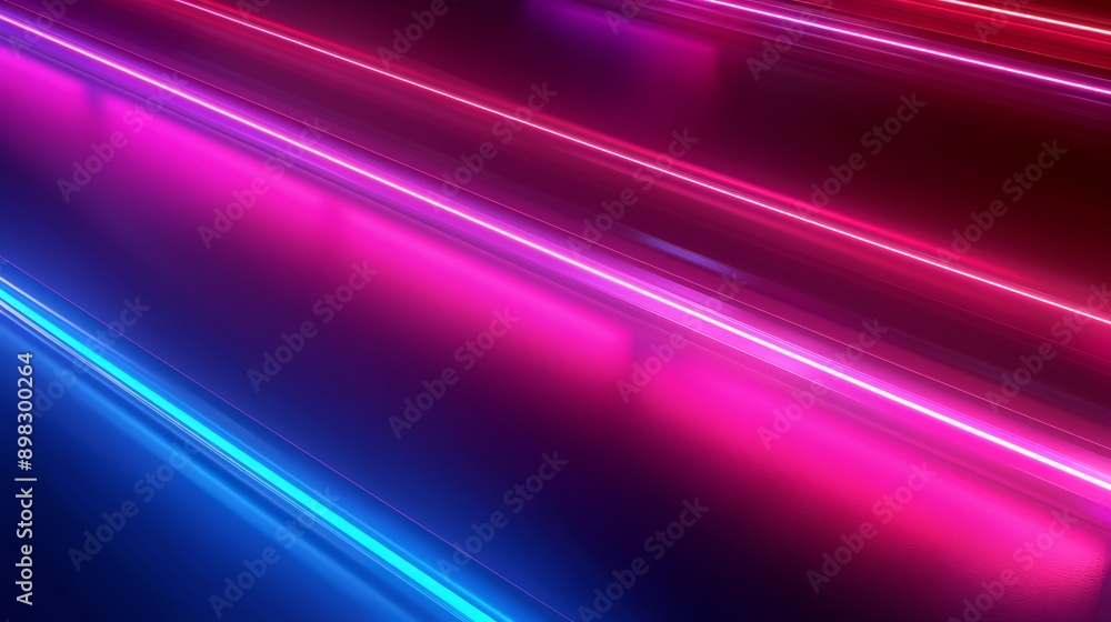 Diagonal vivid blue and pink neon lights background Diagonal vivid blue and pink neon lights background
