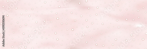 Pink gel bg with bubble pattern. Glycolic cosmetic emulsion. Collagen peptide serum. Oily hydration solution. Macro image of facial hygiene lotion. Vector illustration