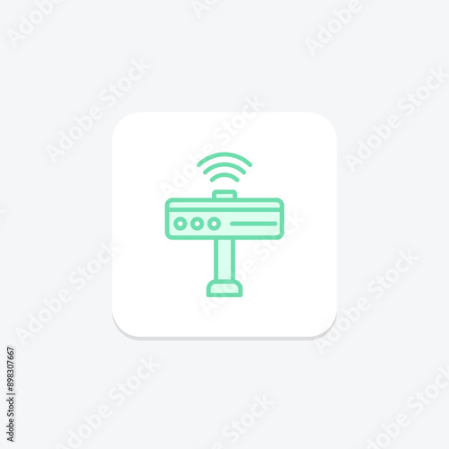 Kinect duotone line icon , vector, pixel perfect, illustrator file