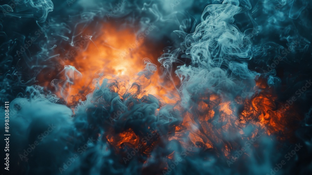 Dense Smoke Filling the Air