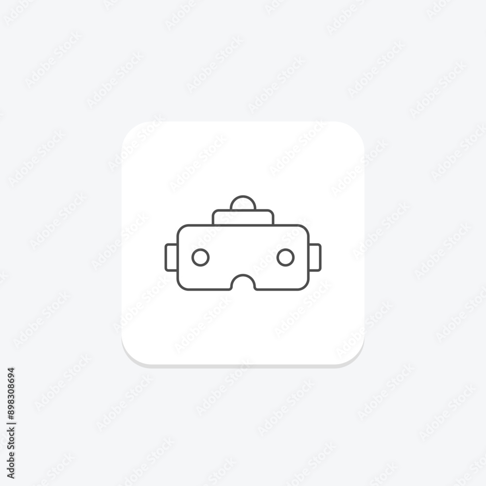 Vr Glasses thinline icon , vector, pixel perfect, illustrator file Vr Glasses thinline icon , vector, pixel perfect, illustrator file