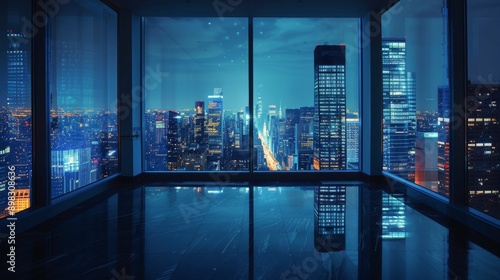 City Night View From Room