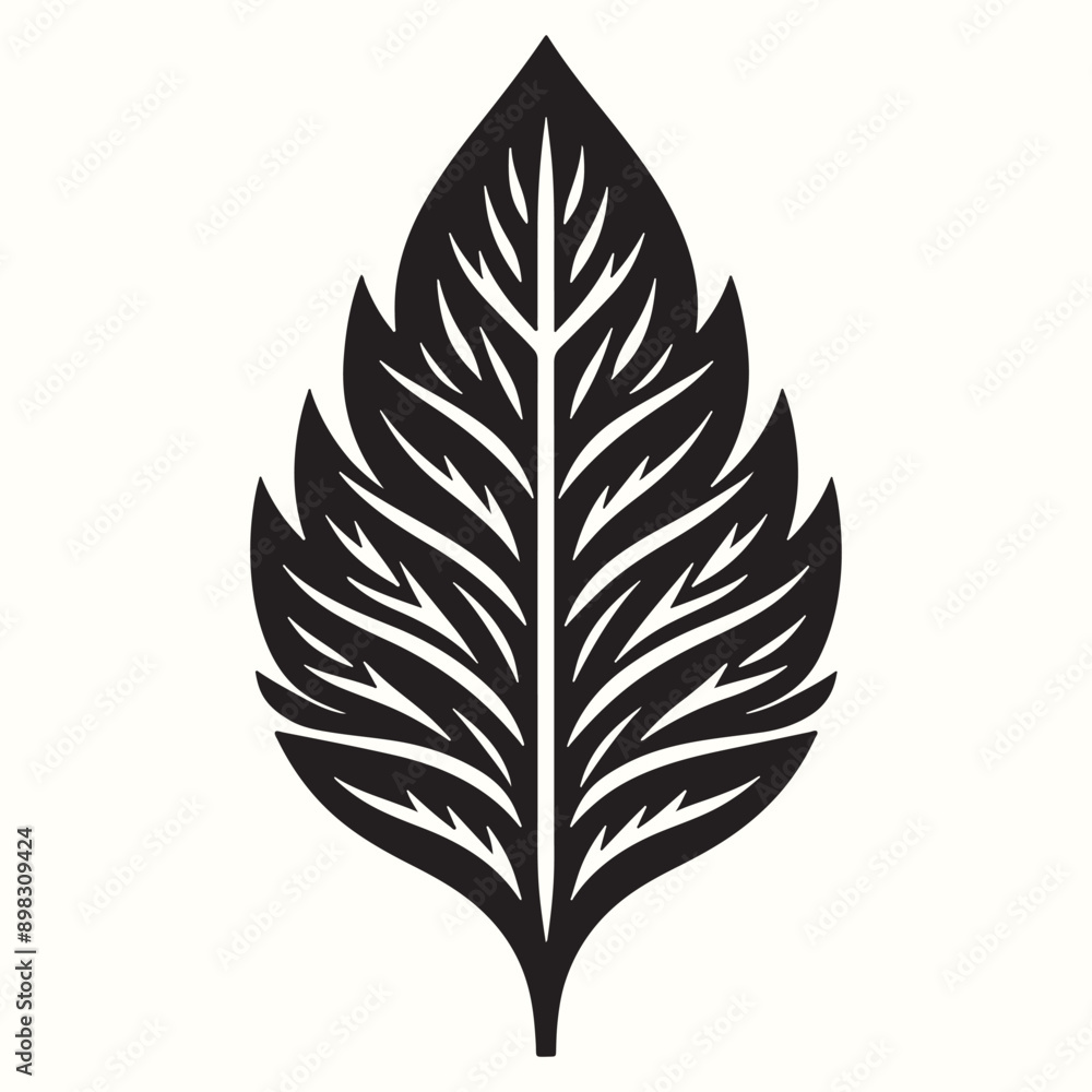 Leaf Silhouette Vector Illustration Design Leaf Silhouette Vector Illustration Design