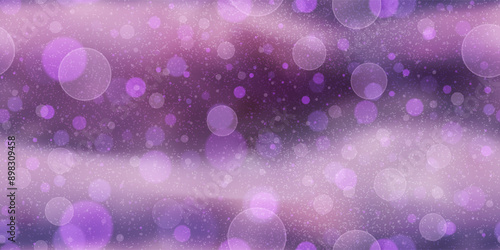 Luxury sparkle royal purple gradient mesh seamless bg with bubble pattern and noisy texture. Wavy lilac wallpaper with bokeh effect. Abstract vector illustration.