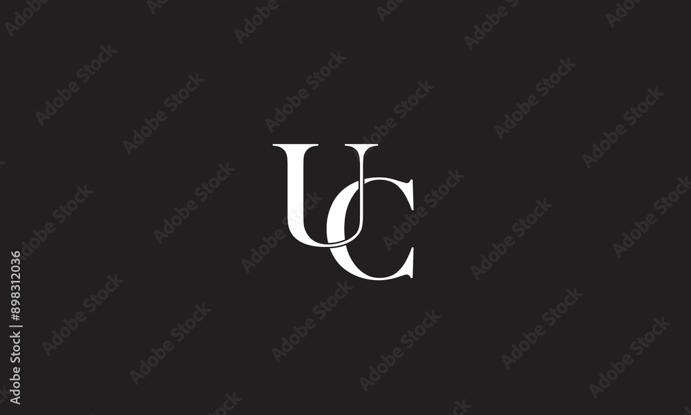 UC, CU , U , C , Abstract Letters Logo Monogram UC, CU , U , C , Abstract Letters Logo Monogram