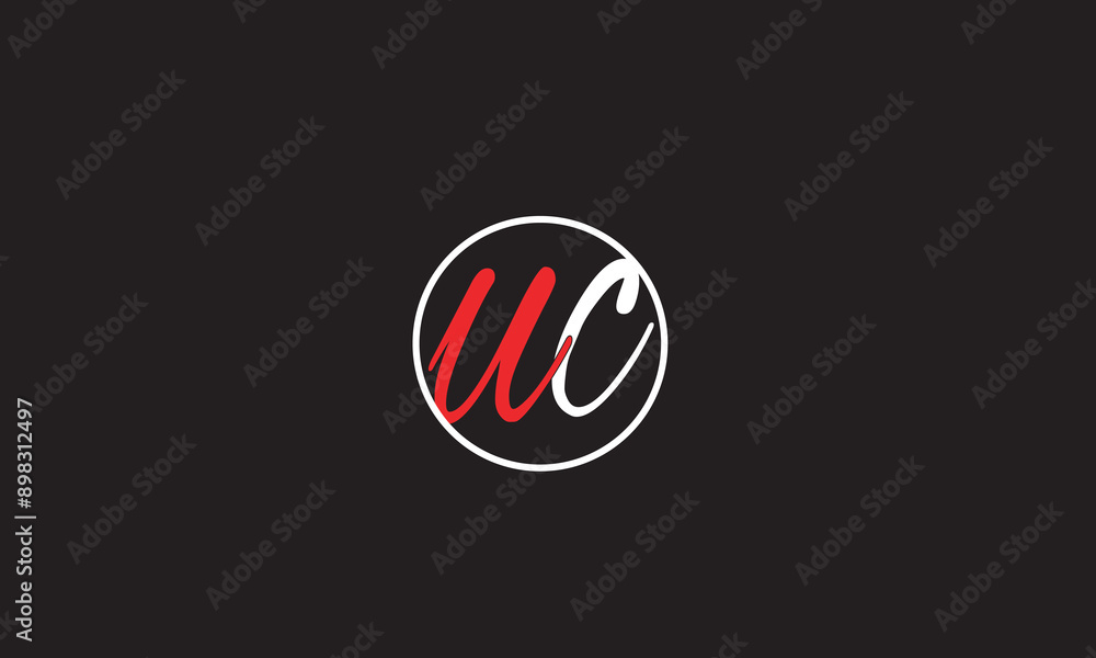 UC, CU , U , C , Abstract Letters Logo Monogram UC, CU , U , C , Abstract Letters Logo Monogram